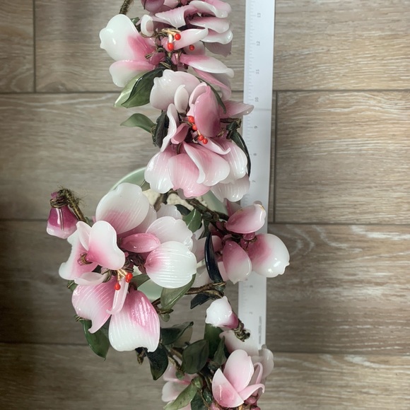 Elegant Pink Flower Bonsai Tree Home Accent - Picture 7 of 12